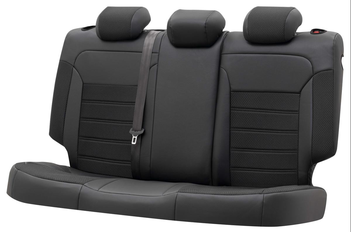 38828 WALSER Aversa Autositzbezug schwarz, Kunstleder, Polyester, hinten ▷  AUTODOC Preis und Erfahrung