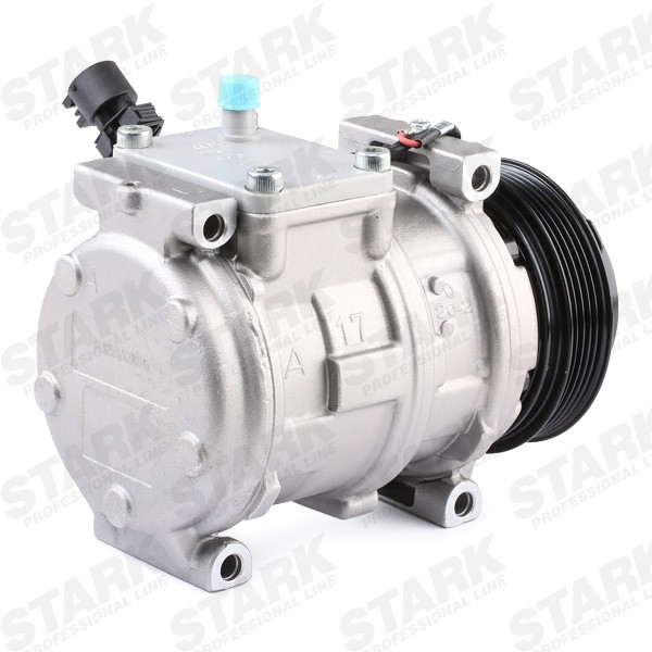 STARK SKKM-0340807 Air conditioner compressor 10PA17C, 12V, PAG 46, R 134a
