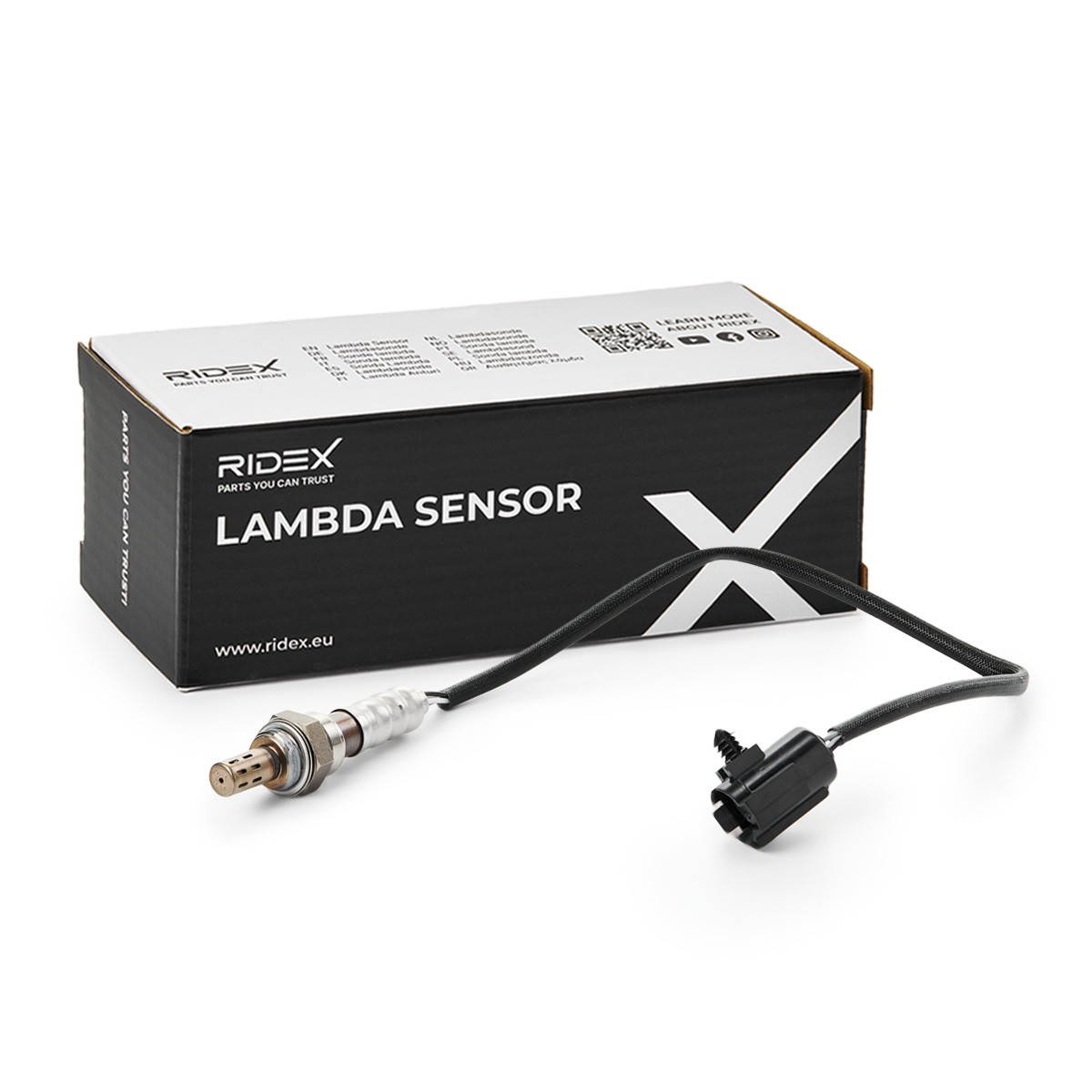 RIDEX 3922L0961 Lambda sensor Front, M18x1.5, Regulating Probe, Heated, oval