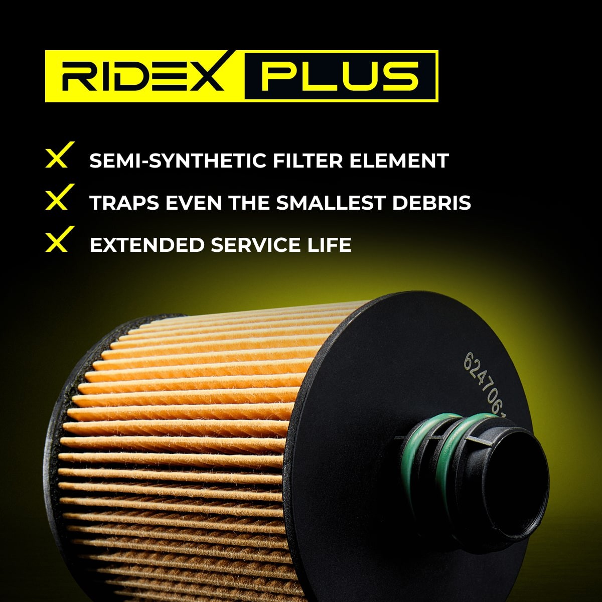 RIDEX PLUS 7O0013P Engine oil filter Filter Insert
