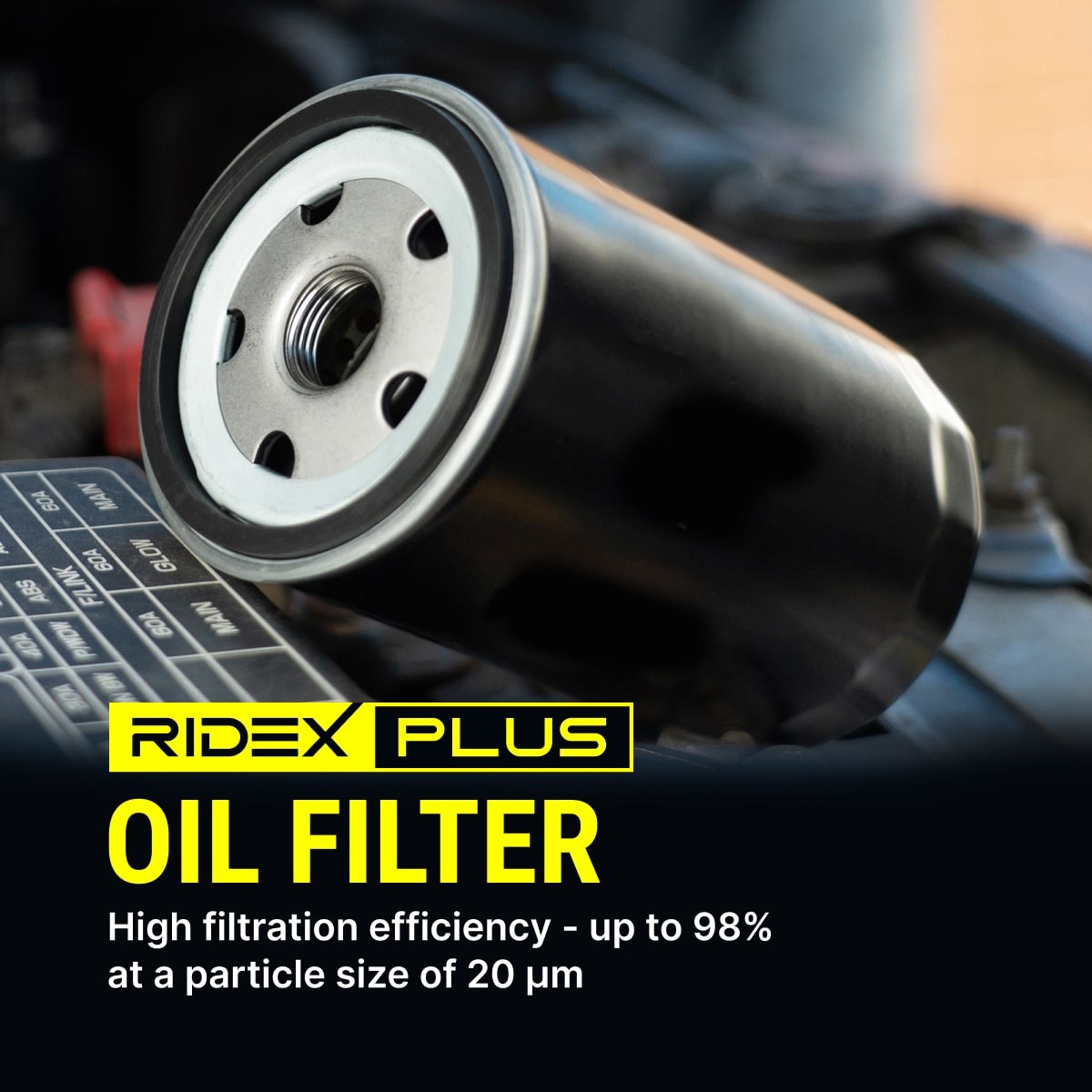 7O0018P Oil filter 7O0018P RIDEX PLUS M 18 X 1.5, Spin-on Filter