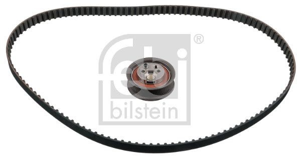 FEBI BILSTEIN 14658 Timing belt kit Number of Teeth: 124, with trapezoidal tooth profile, incl. tensioner pulley