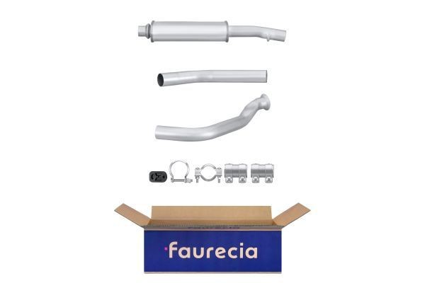 Front silencer HELLA Front, with mounting parts - 8LB 366 021-521