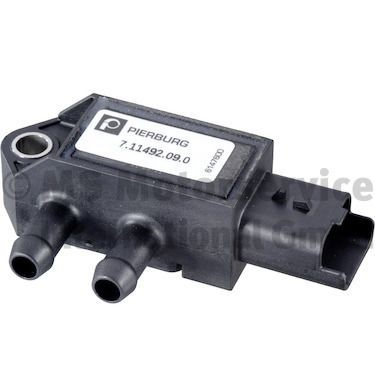 PIERBURG without accessories Number of pins: 3-pin connector Sensor, exhaust pressure 7.11492.09.0 buy