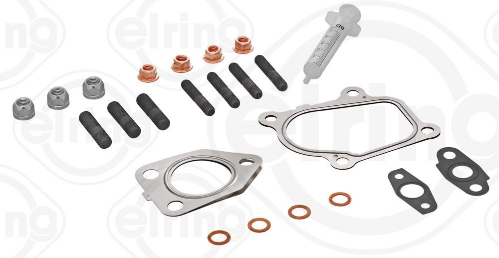 110.420 ELRING Exhaust mounting kit KIA with gaskets/seals, with bolts/screws