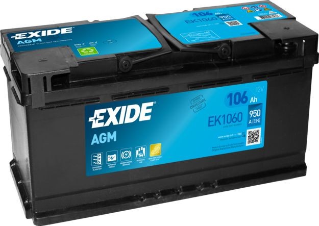 EK1050 (020AGM) EXIDE EK1060 Battery 61217604809
