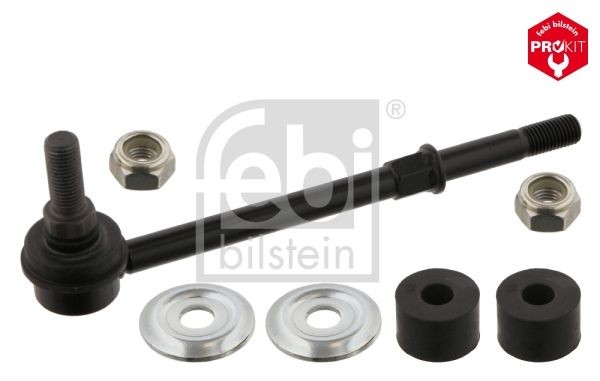 FEBI BILSTEIN 15421 Anti-roll bar link 161mm, M10 x 1,25 , Bosch-Mahle Turbo NEW, with washers, with bearing(s), with nut, Steel