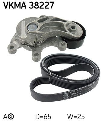 BMW X6 V-Ribbed Belt Set SKF VKMA 38227 cheap