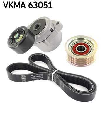 Great value for money - SKF V-Ribbed Belt Set VKMA 63051