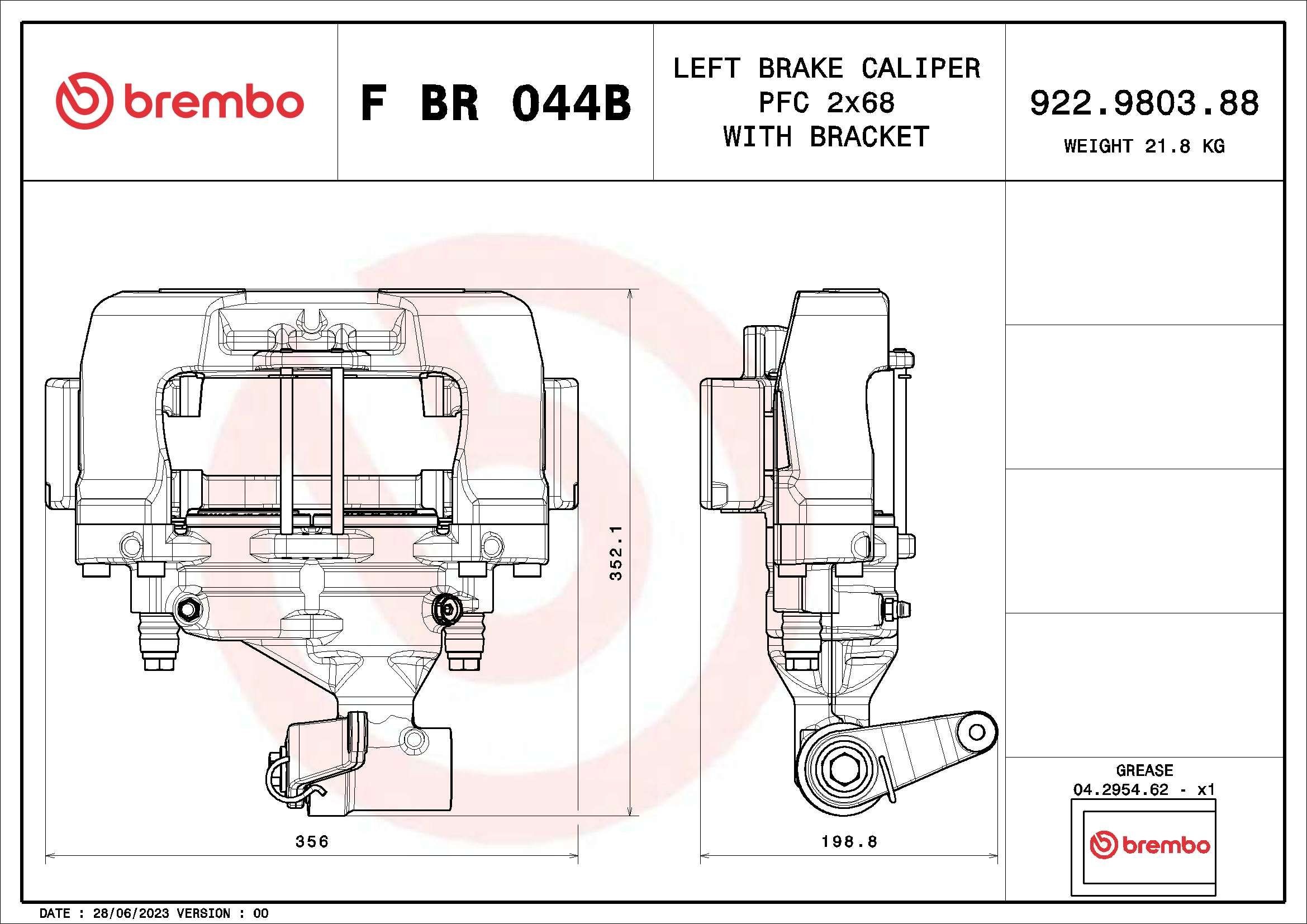 BREMBO Calipers F BR 044B