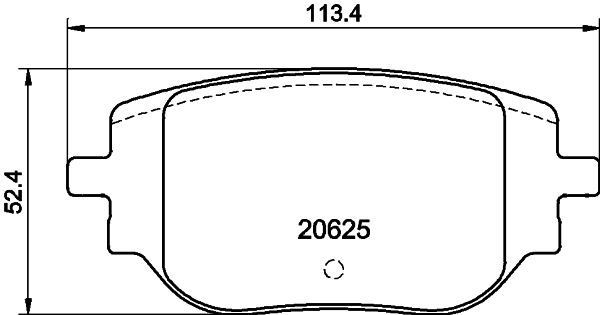20625 MINTEX MDB3518 Brake pad set SU001-B2799