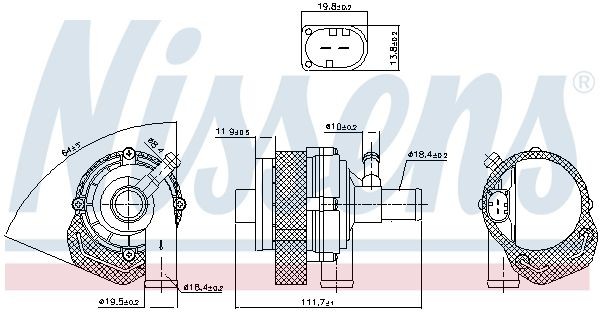 OEM-quality NISSENS 831378 Water pump