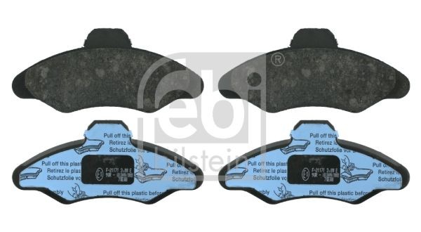 21171 FEBI BILSTEIN Front Axle, excl. wear warning contact Width: 57,5mm, Thickness 1: 18,6mm Brake pads 16038 buy