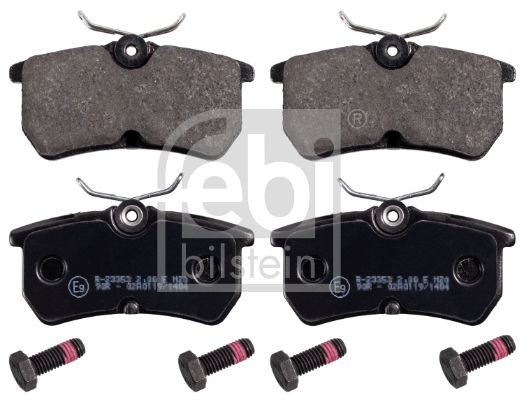 16167 Set of brake pads 23353 FEBI BILSTEIN Rear Axle, excl. wear warning contact, with screw set