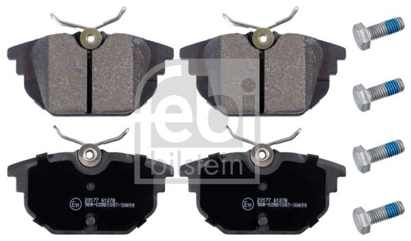 FEBI BILSTEIN 16172 Brake pad set Rear Axle, excl. wear warning contact, with screw set