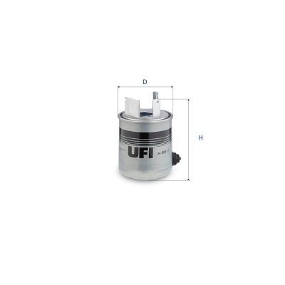 Renault 17 Fuel filter 18756690 UFI 24.095.07 online buy