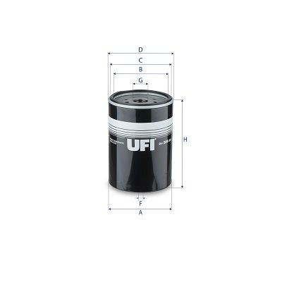 UFI 24.256.00 Fuel filter 7421538977
