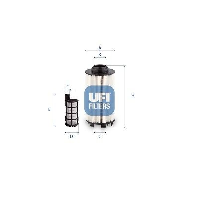 UFI 26.174.00 Fuel filter 936 092 01 05