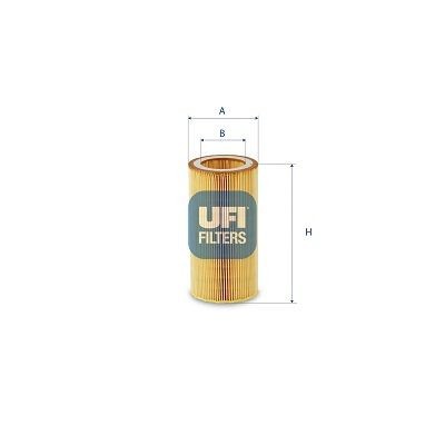 UFI 179mm, 92mm, Filter Insert Height: 179mm Engine air filter 27.H08.00 buy