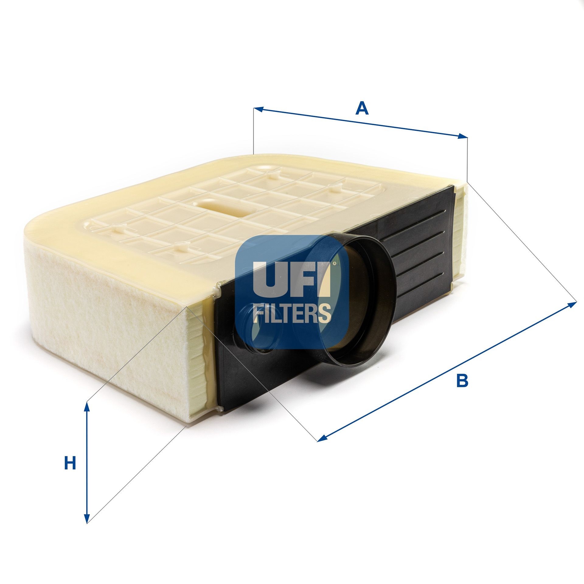 UFI 108,5mm, 287,1mm, 377,4mm, Filter Insert Length: 377,4mm, Width: 287,1mm, Height: 108,5mm Engine air filter 30.B15.00 buy