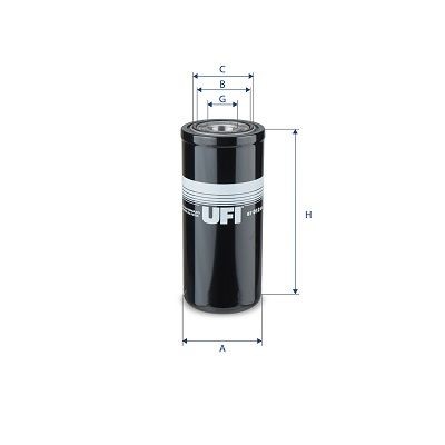 UFI 87.012.00 Oil filter 6598903