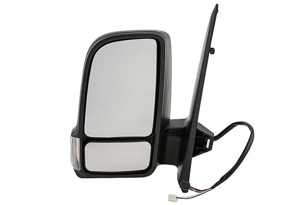 JOHNS Left, black, for electric mirror adjustment, Convex, Heatable, Short mirror arm Side mirror 50 65 37-21 buy