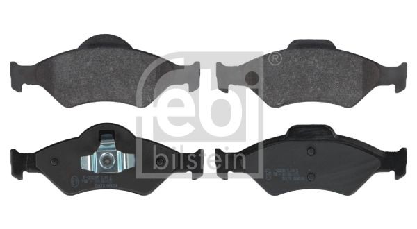 FEBI BILSTEIN 16400 Brake pad set Front Axle, excl. wear warning contact, with piston clip