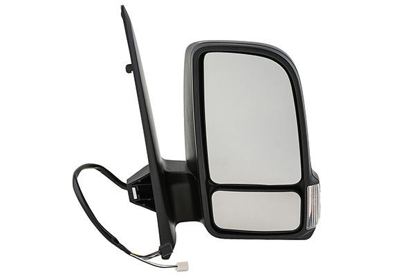 JOHNS Right, black, for electric mirror adjustment, Convex, Heatable, Short mirror arm Side mirror 50 65 38-21 buy