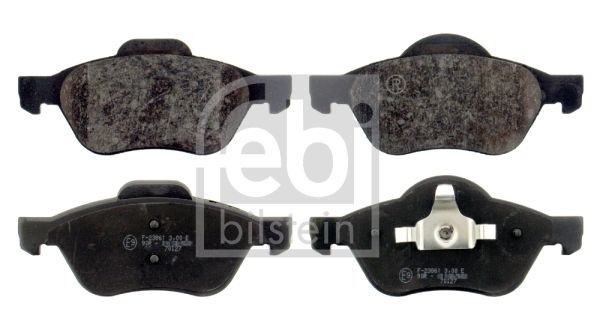 FEBI BILSTEIN 16435 Brake pad set Front Axle, excl. wear warning contact, with piston clip