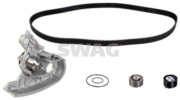 Iveco POWER DAILY Water pump and timing belt kit SWAG 33 10 1675 cheap