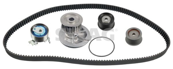 SWAG 33101692 Timing belt kit with water pump Opel Astra H 2.0 Turbo 170 hp Petrol 2010 price