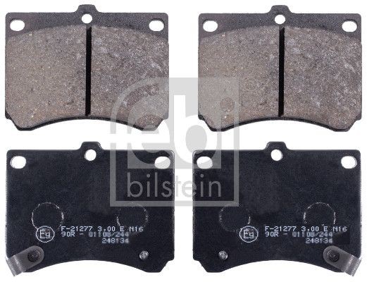 21539 FEBI BILSTEIN Front Axle, with acoustic wear warning Width: 71mm, Thickness 1: 15mm Brake pads 16499 buy