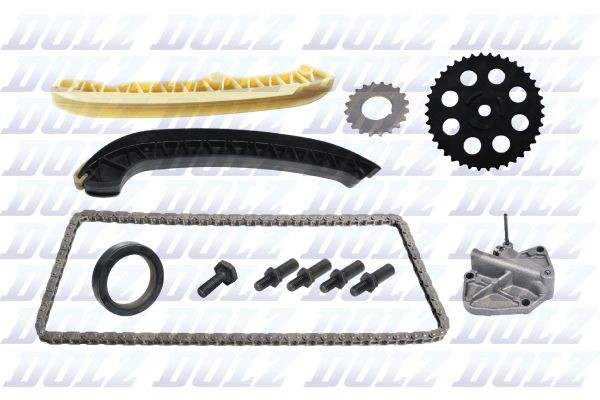 SKCA022F DOLZ Cam chain SEAT with camshaft gear, with crankshaft gear, with gears, Simplex