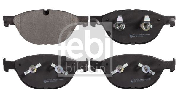 FEBI BILSTEIN 16519 Brake pad set Front Axle, prepared for wear indicator, with piston clip