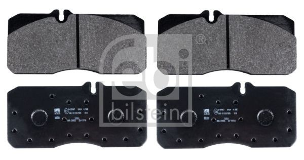 29055 FEBI BILSTEIN Front Axle, prepared for wear indicator Width: 82,5mm, Thickness 1: 22mm Brake pads 16561 buy