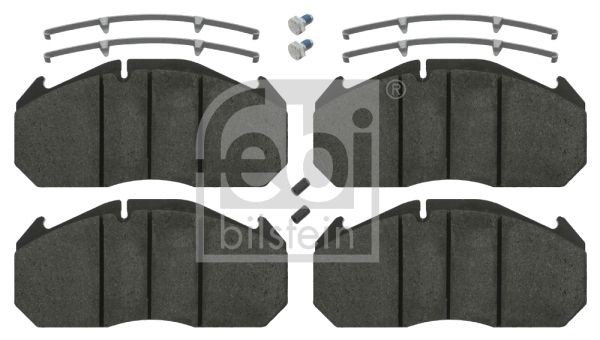 29030 FEBI BILSTEIN Front Axle, Rear Axle, excl. wear warning contact, with fastening material Width: 118,3mm, Thickness 1: 28,2mm Brake pads 16567 buy