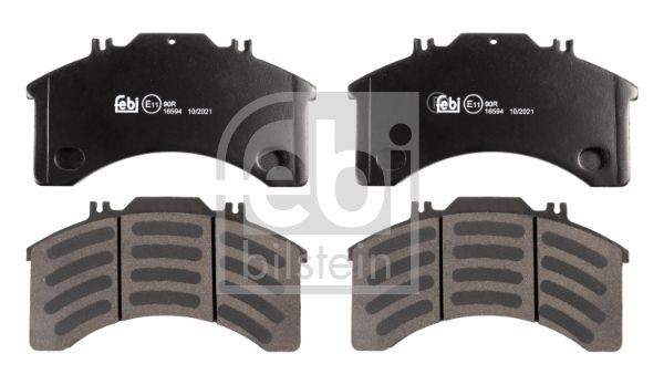 29032 FEBI BILSTEIN Front Axle, excl. wear warning contact, with attachment material Width: 190mm, Thickness 1: 110,2mm Brake pads 16594 buy