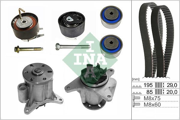 INA 530 0764 31 Timing belt kit LAND ROVER DISCOVERY 2013 price