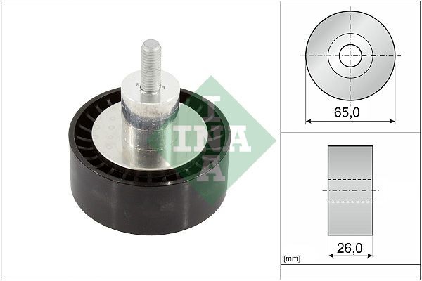 Great value for money - INA Deflection / Guide Pulley, v-ribbed belt 532 0908 10