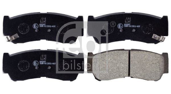 24488 FEBI BILSTEIN Rear Axle, with acoustic wear warning Width: 47mm, Thickness 1: 14,5mm Brake pads 16668 buy