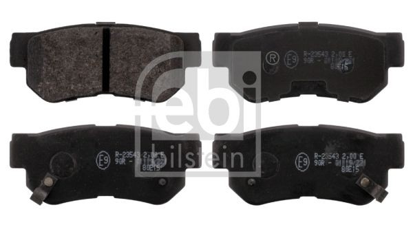 23543 FEBI BILSTEIN Rear Axle, with acoustic wear warning Width: 41mm, Thickness 1: 15,6, 15mm Brake pads 16674 buy