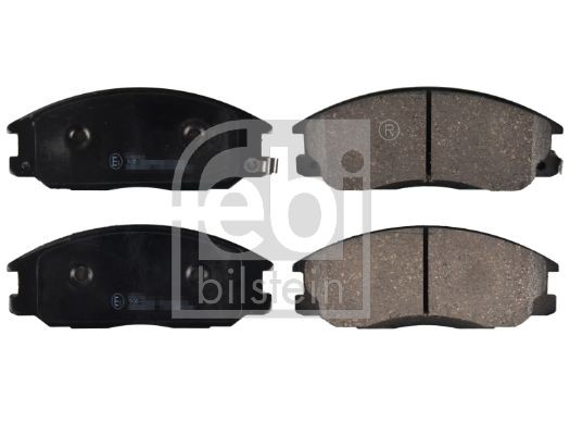 23569 FEBI BILSTEIN Front Axle, with acoustic wear warning Width: 58mm, Thickness 1: 17mm Brake pads 16682 buy