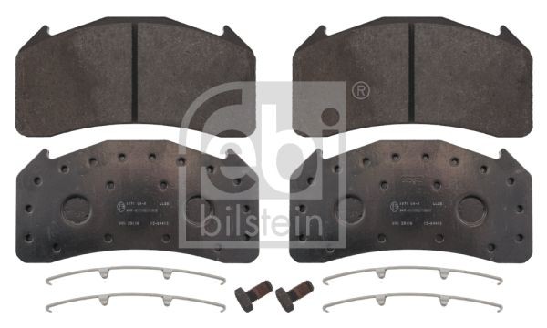 29136 FEBI BILSTEIN Front Axle, Rear Axle, excl. wear warning contact, with fastening material Width: 88,8mm, Thickness 1: 29,7mm Brake pads 16692 buy