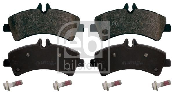FEBI BILSTEIN 16709 Brake pad set Rear Axle, prepared for wear indicator, with fastening material