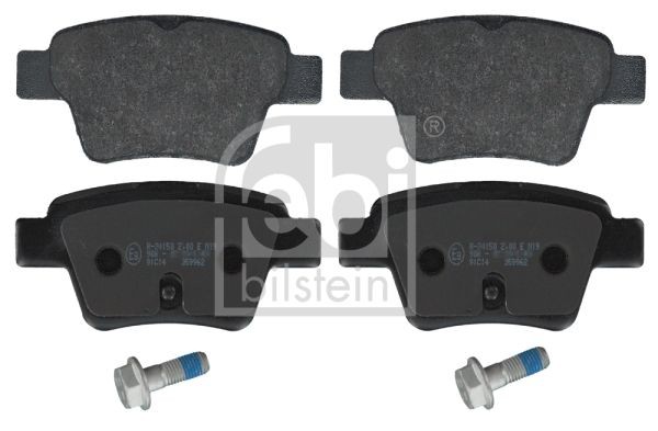24150 FEBI BILSTEIN Rear Axle, with attachment material Width: 47,1mm, Thickness 1: 17,3mm Brake pads 16715 buy