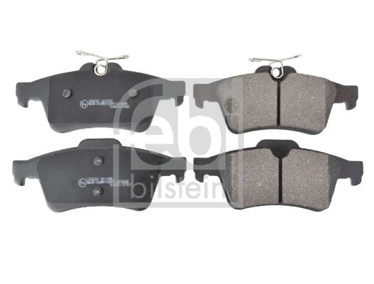 16718 Set of brake pads 16718 FEBI BILSTEIN Rear Axle, excl. wear warning contact