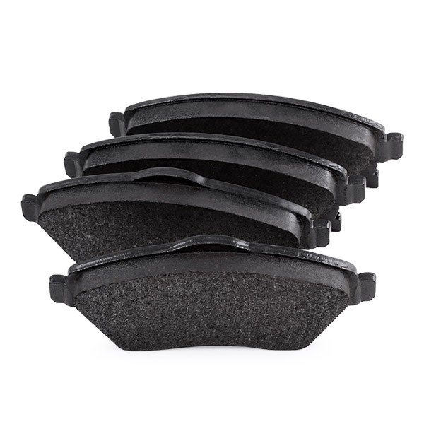 16748 Set of brake pads 16748 FEBI BILSTEIN Front Axle, with acoustic wear warning, with fastening material