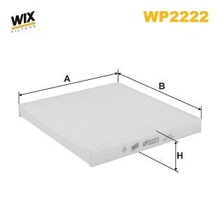 WIX FILTERS WP2222 Pollen filter 97133-C4100
