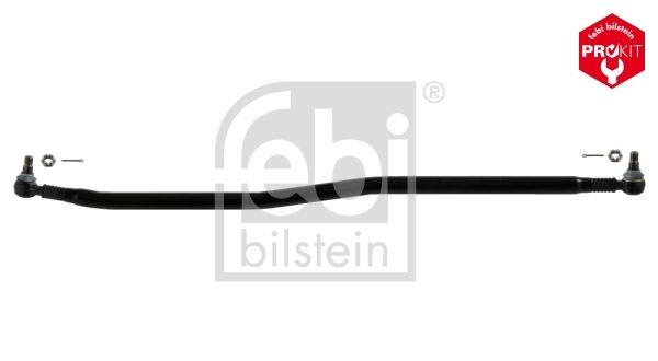 FEBI BILSTEIN 17578 Centre Rod Assembly Front Axle, from the steering gear to the 1st idler arm, with crown nut, Bosch-Mahle Turbo NEW