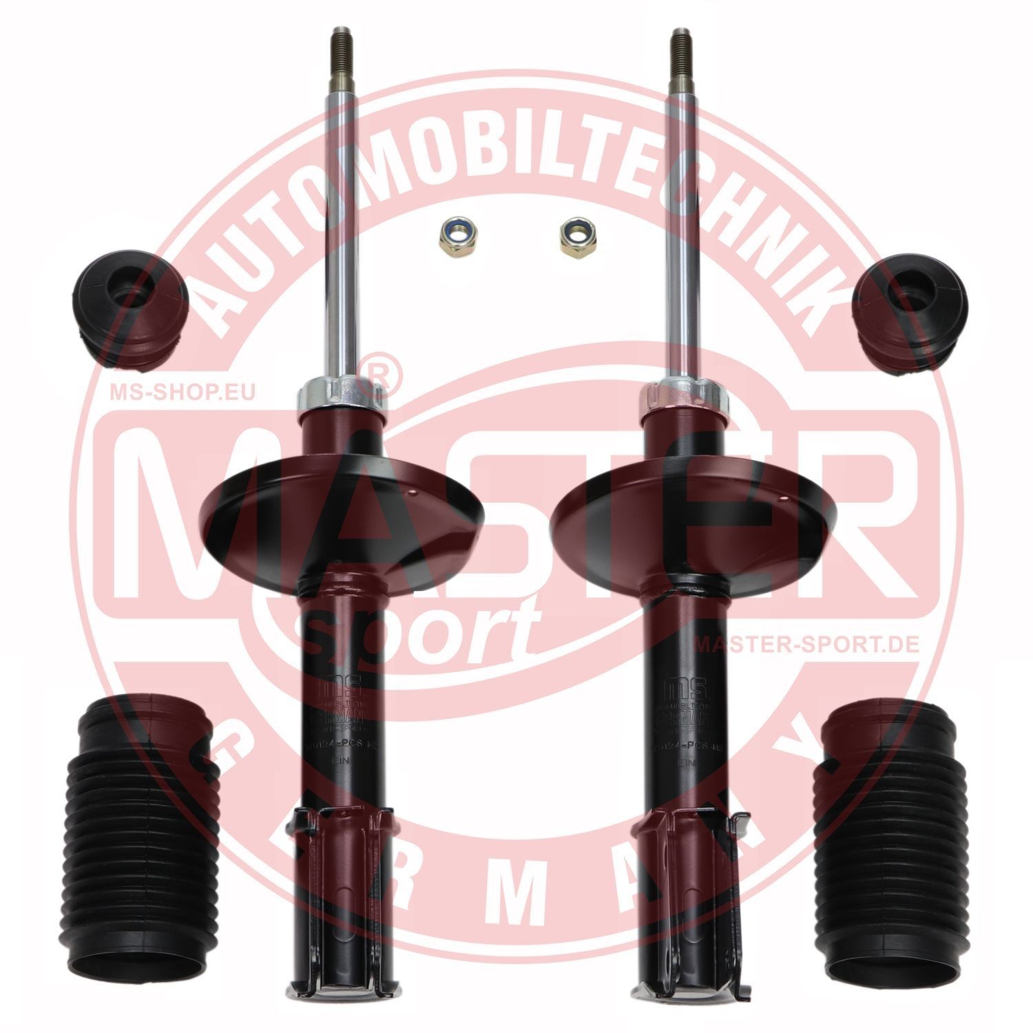 MASTER-SPORT Front Axle, Oil Pressure, Twin-Tube, Suspension Strut, Top pin, with rubber mount Shocks 16K003373 buy